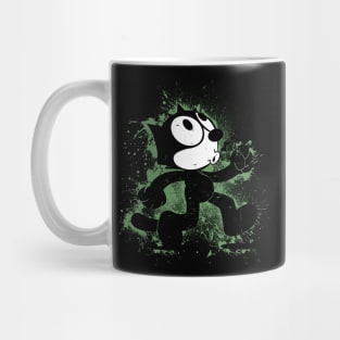 Felix The Cat Walking Spray Paint Mug